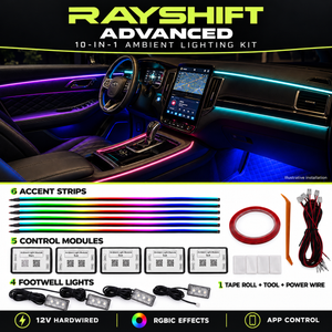 RAYSHIFT Advanced | Acrylic RGBIC Ambient Lighting Kit